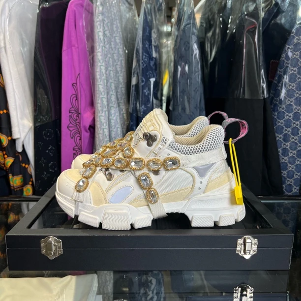 99新 GUCCI/古驰 钻款老爹鞋/36码/无盒/已鉴定洗护
