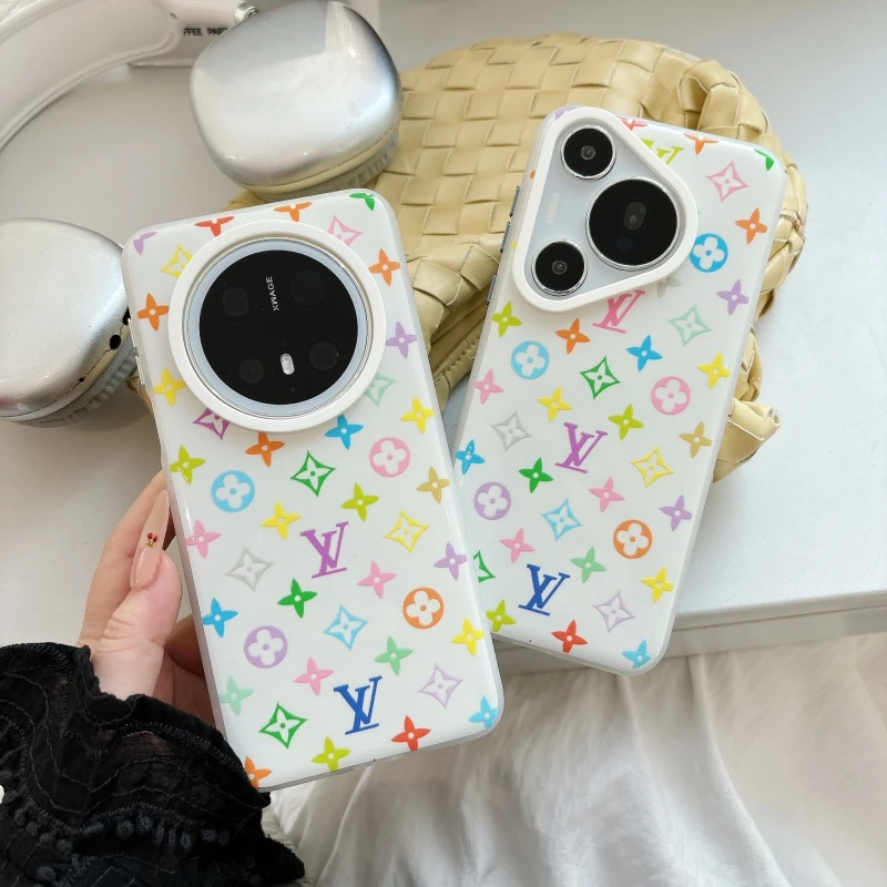 时尚潮牌适用华为mate70pro+手机壳mate60老花pura70高级感保护套