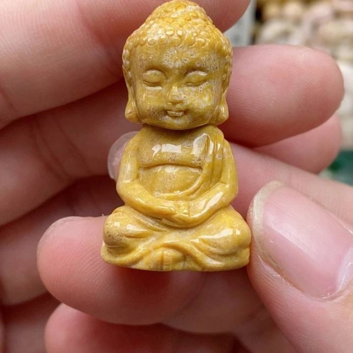 硅化珊瑚（珊瑚玉）未镶嵌颈饰小摆件