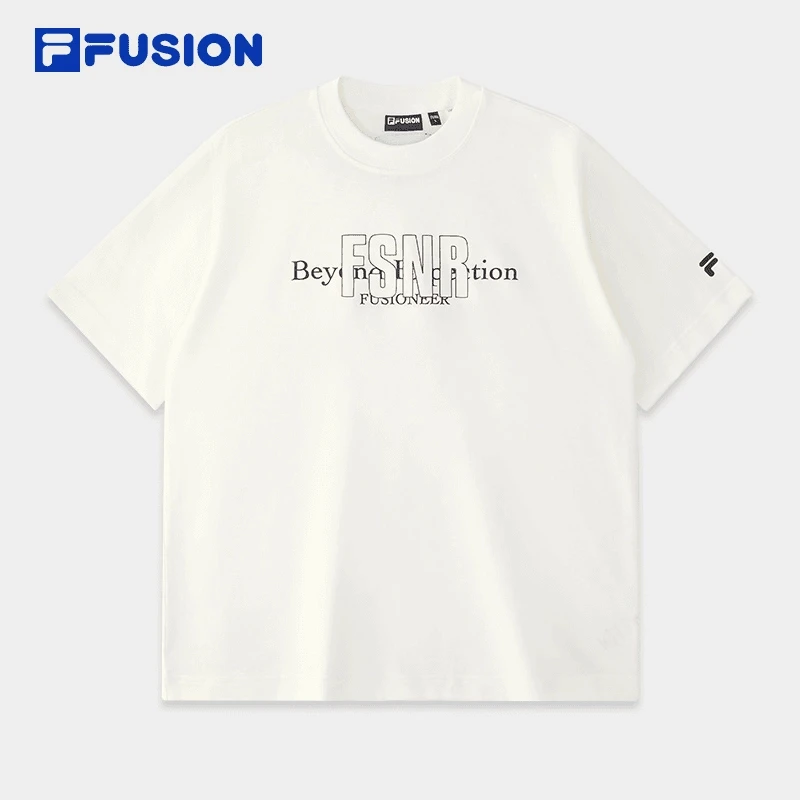 FILA/斐乐潮牌男装透气夏季运动休闲运动宽松T恤短袖T11M445101F