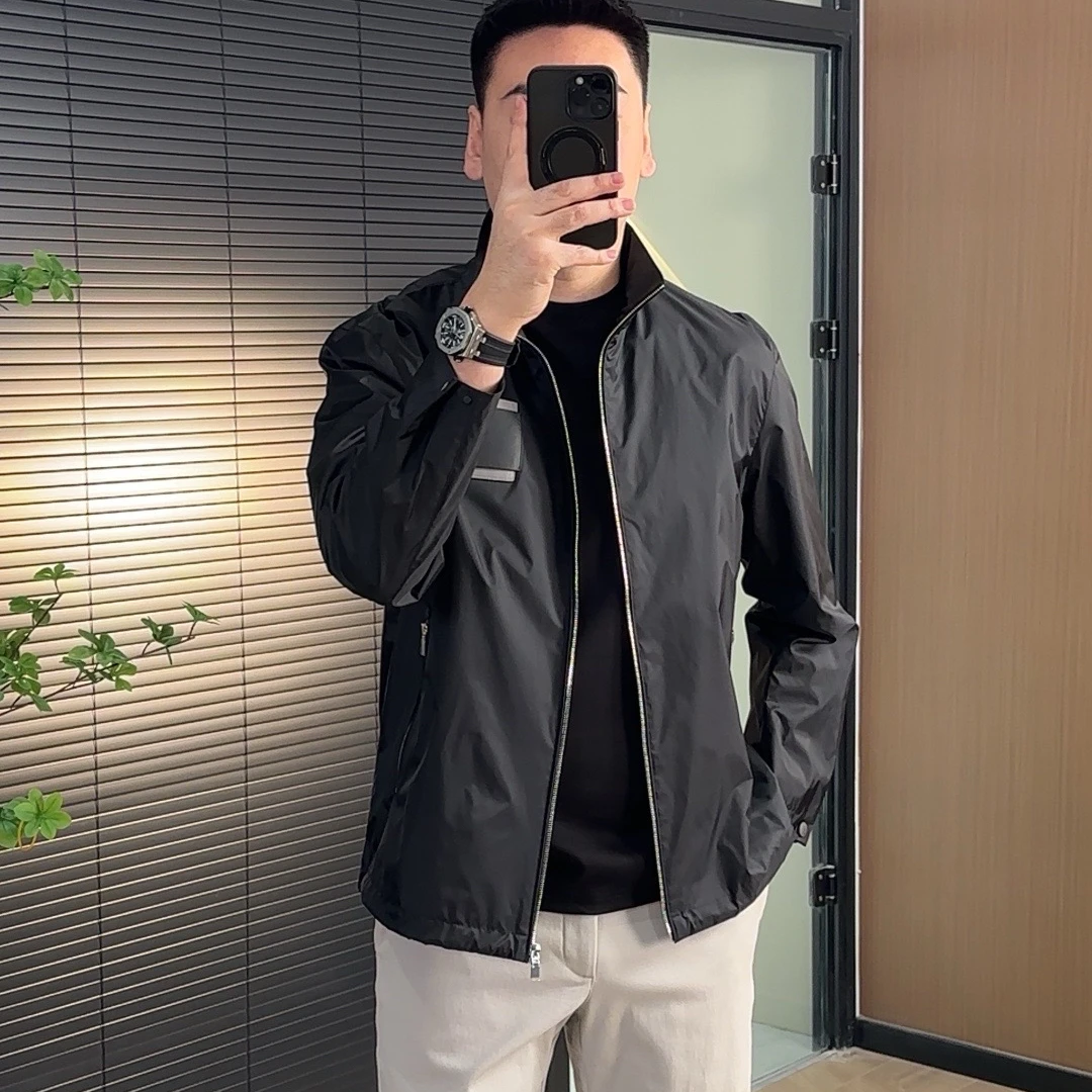 7310男士春季立领小中款外套