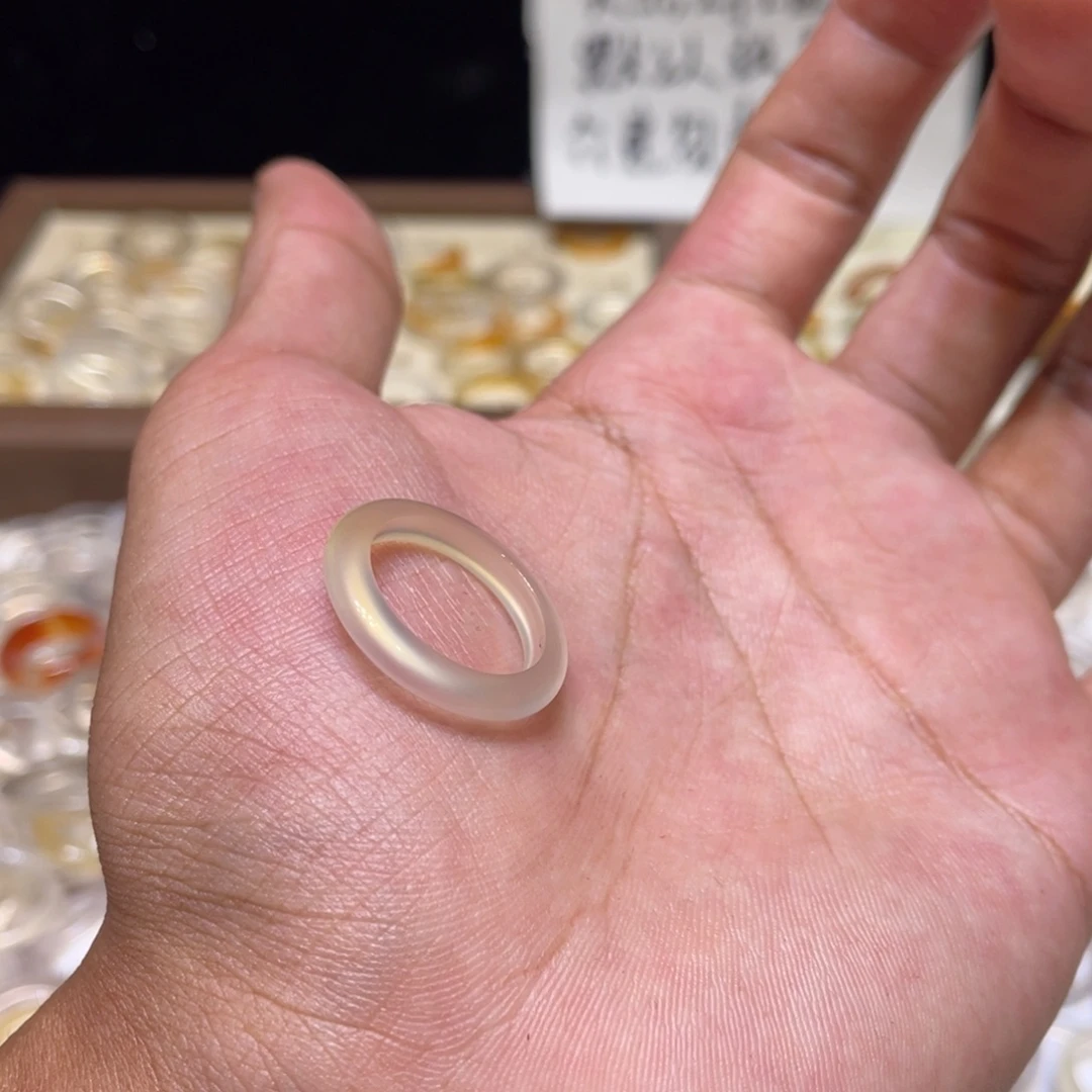 玛瑙/玉髓未镶嵌戒指76号港14