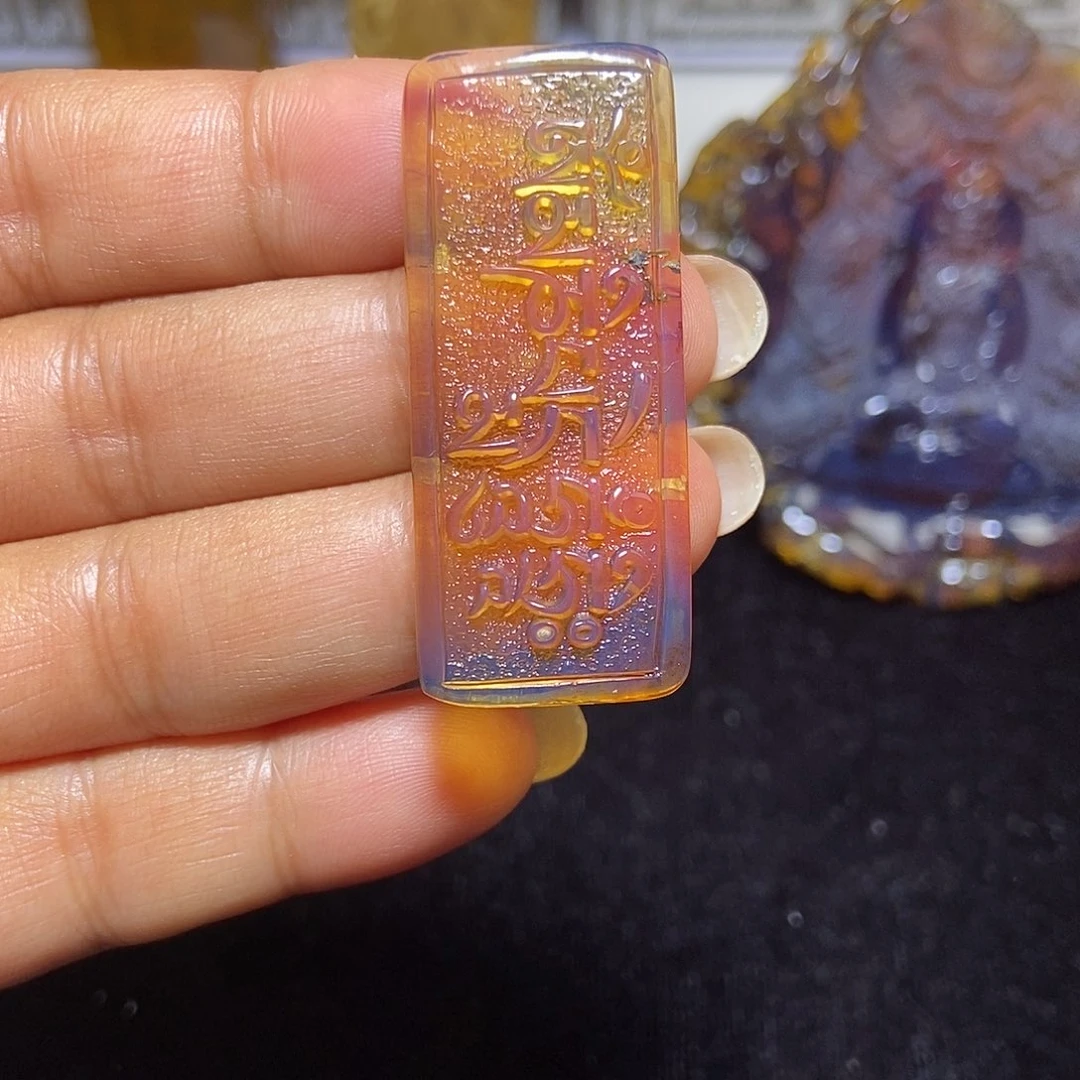 琥珀颈饰未镶嵌缅甸天然琥珀吊坠