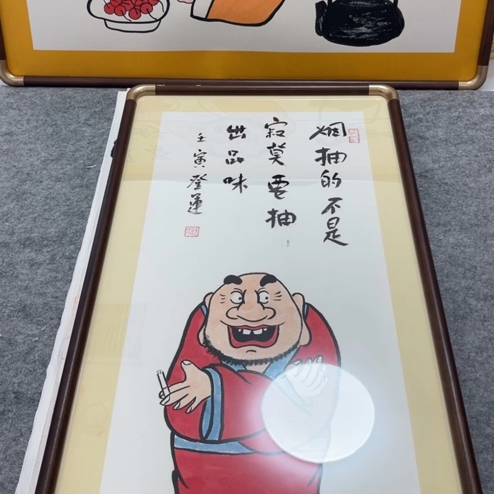 国画手绘禅意画一物一拍