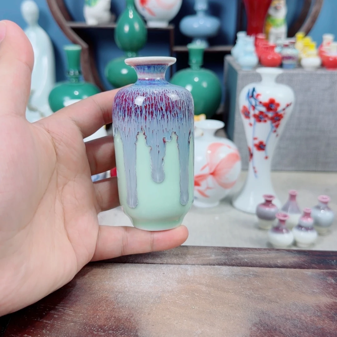 陶瓷手工小花器摆件