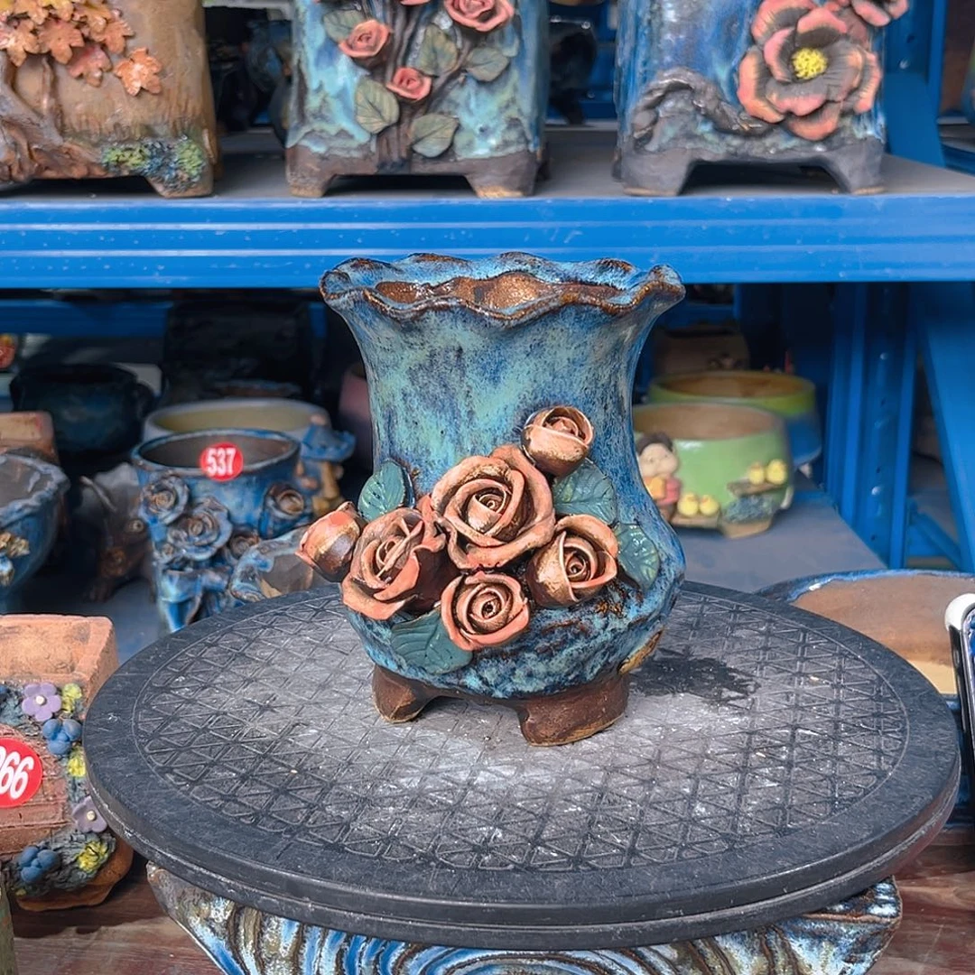 7 号陶然花器手工花盆