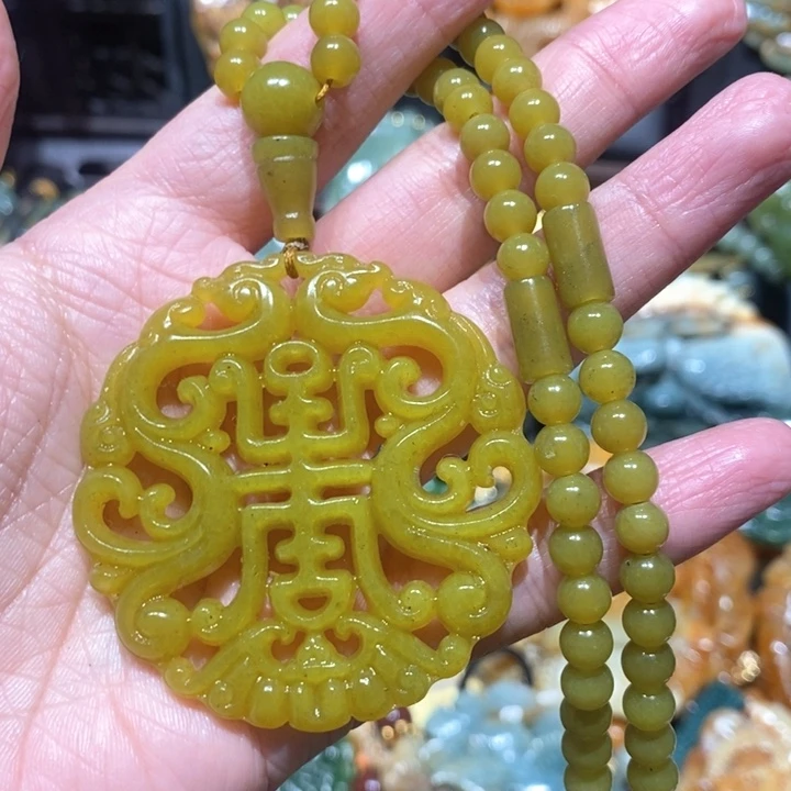 岫玉毛衣链未镶嵌