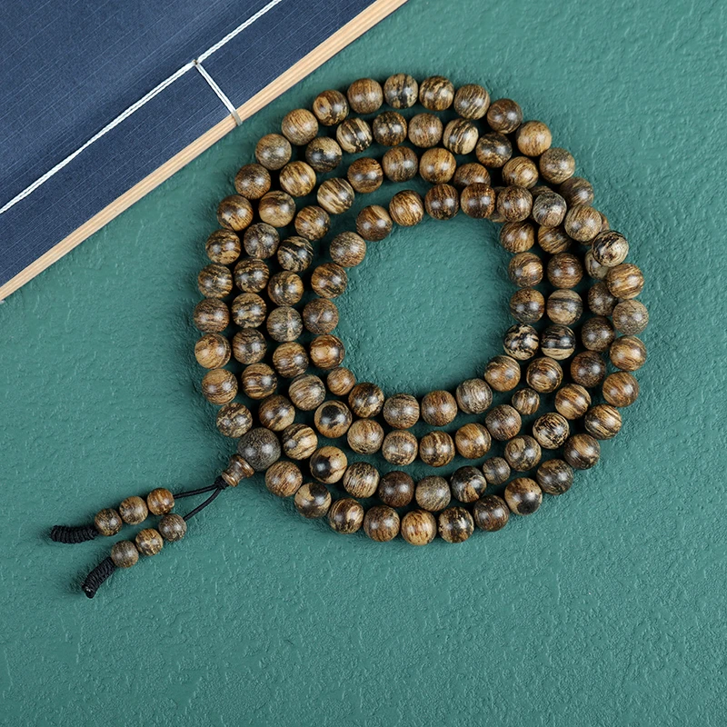 汇安沉水越南都蓬沉香40克8mm手串多圈 花香蜜甜奇韵 正区天然