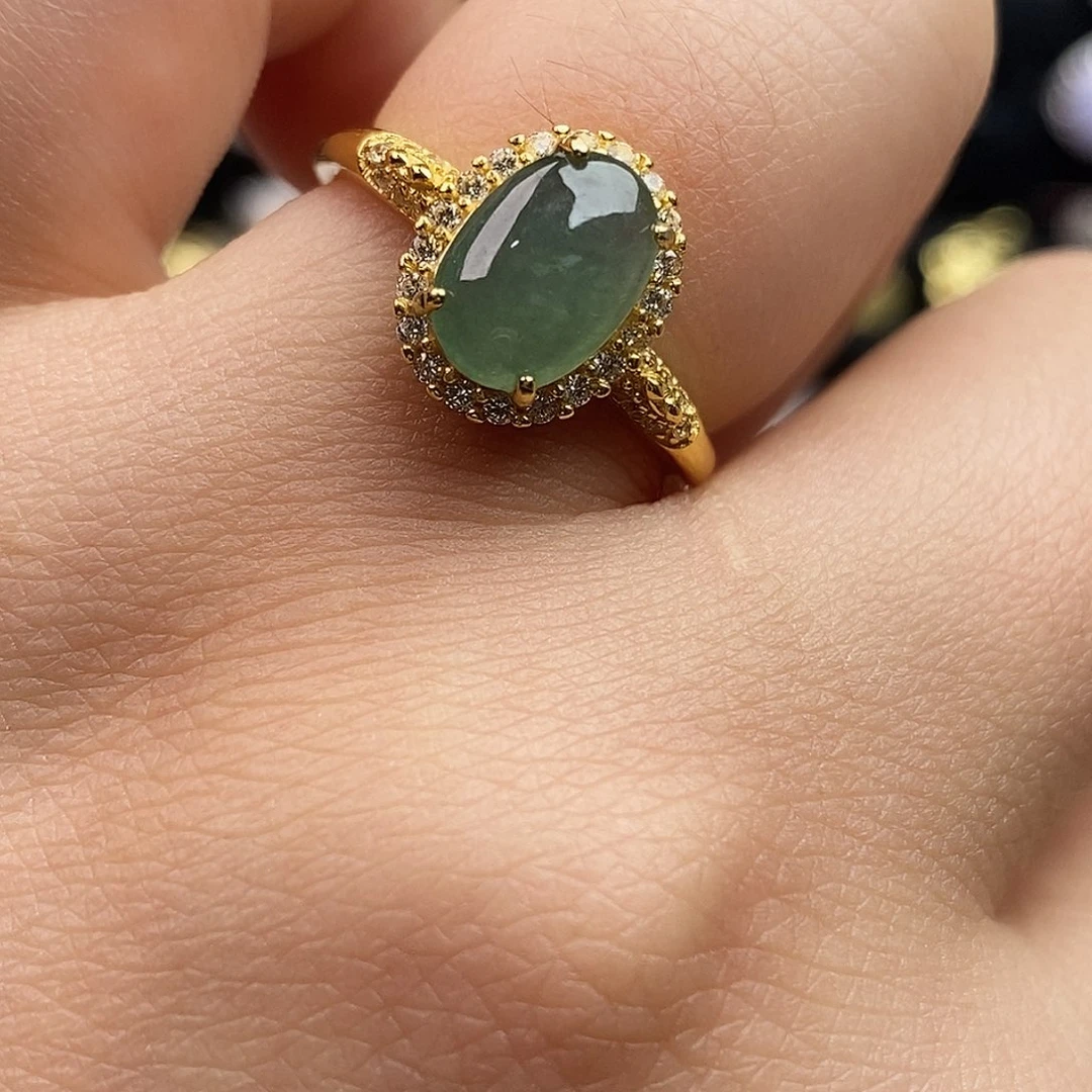 翡翠未镶嵌戒指翡翠