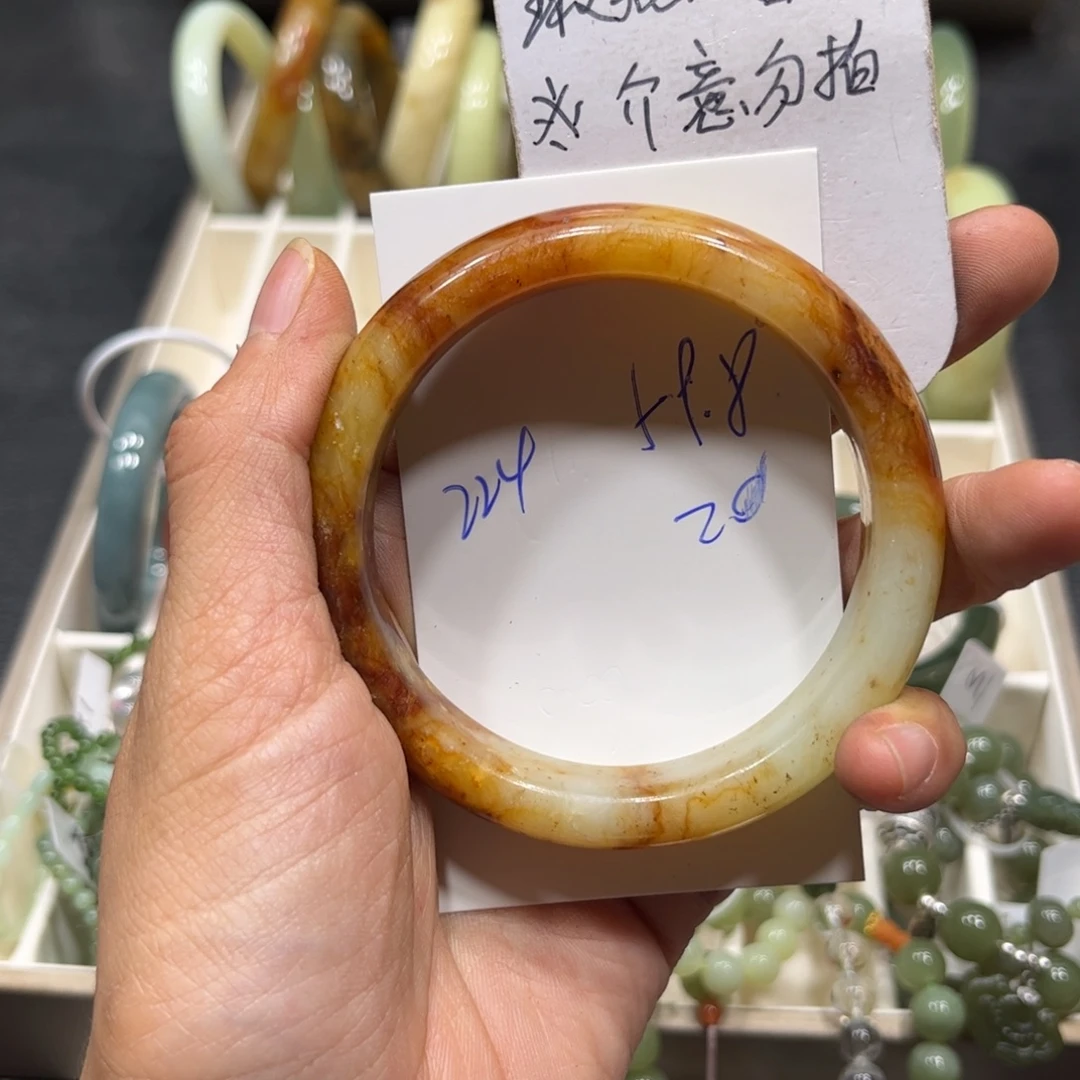 用***7蛇纹石玉未镶嵌手镯