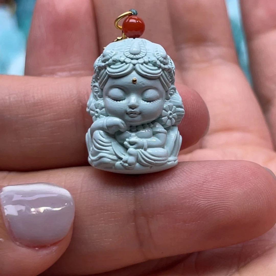 未镶嵌绿松石465熊**宝绿松石