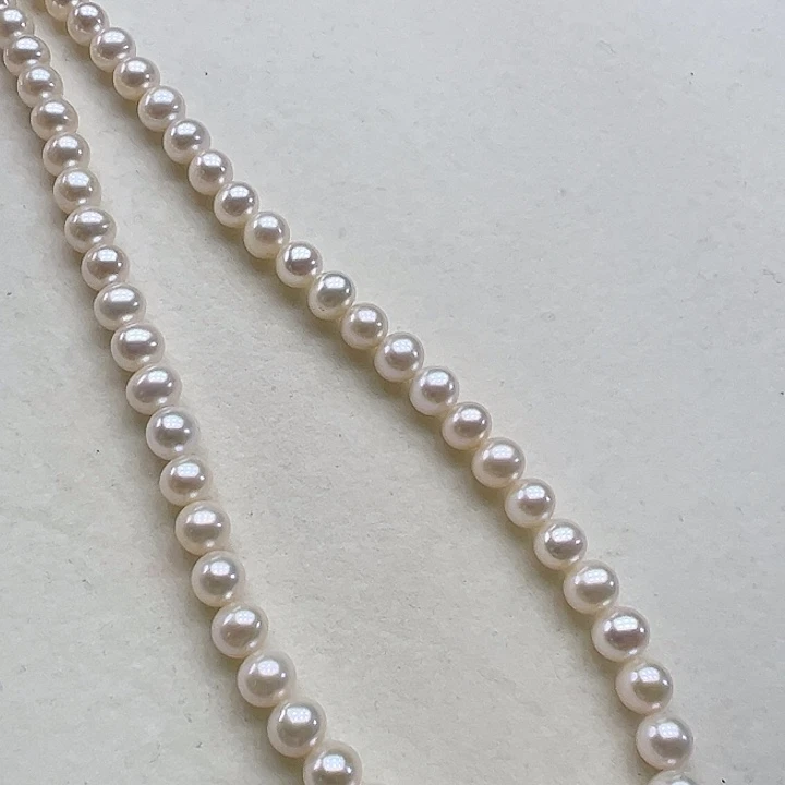 淡水珍珠颈饰银S925镶嵌➕6.7高品极光炫彩