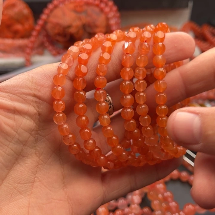 南红玛瑙未镶嵌多样性发一默认微瑕称重5mm