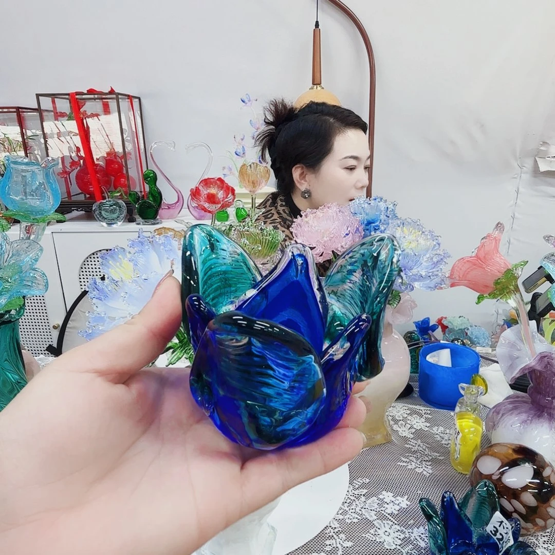 卡***垚琉璃花瓶花器艺术摆件