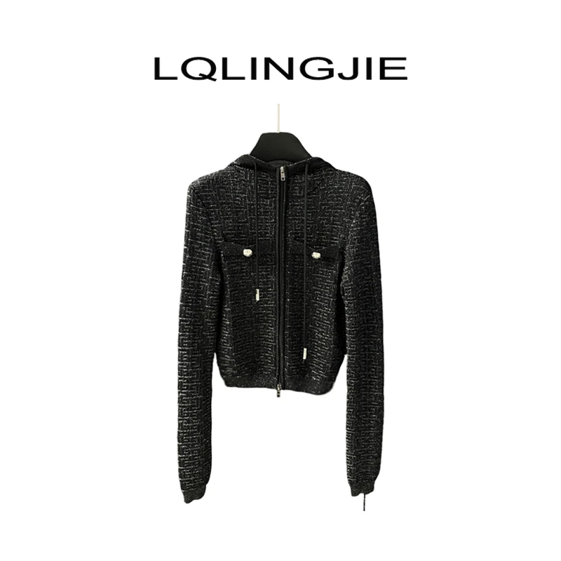 【清 不退差价】 高级气质设计师款亮闪修身外套Q026