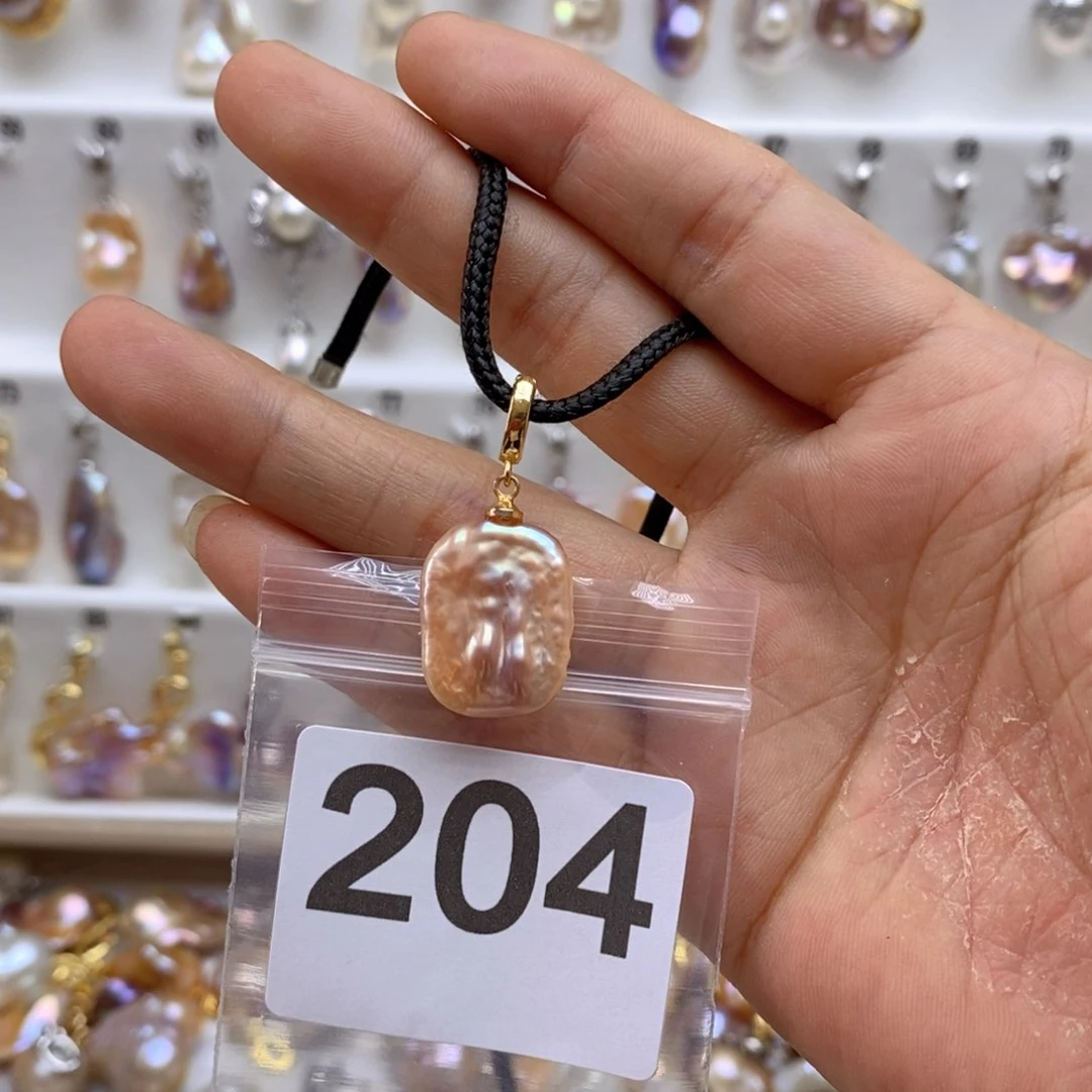 淡水珍珠颈饰银S925镶嵌204