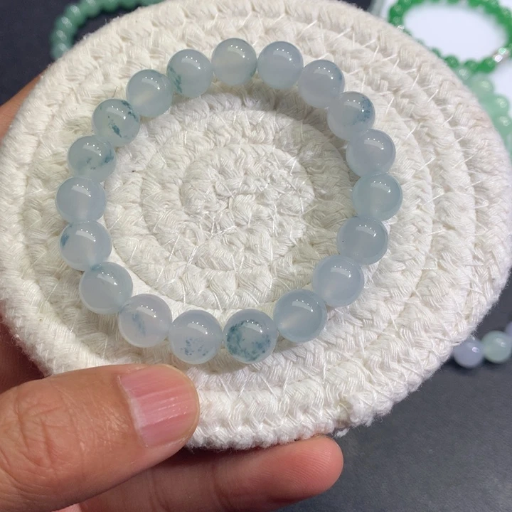 翡翠未镶嵌手链青花瓷