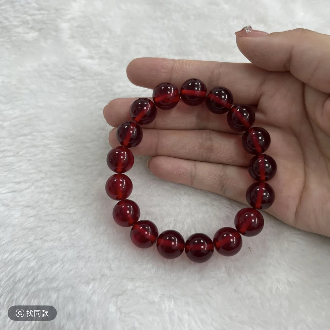 w085 藏族精工打磨血药泊手串 卡 12mm