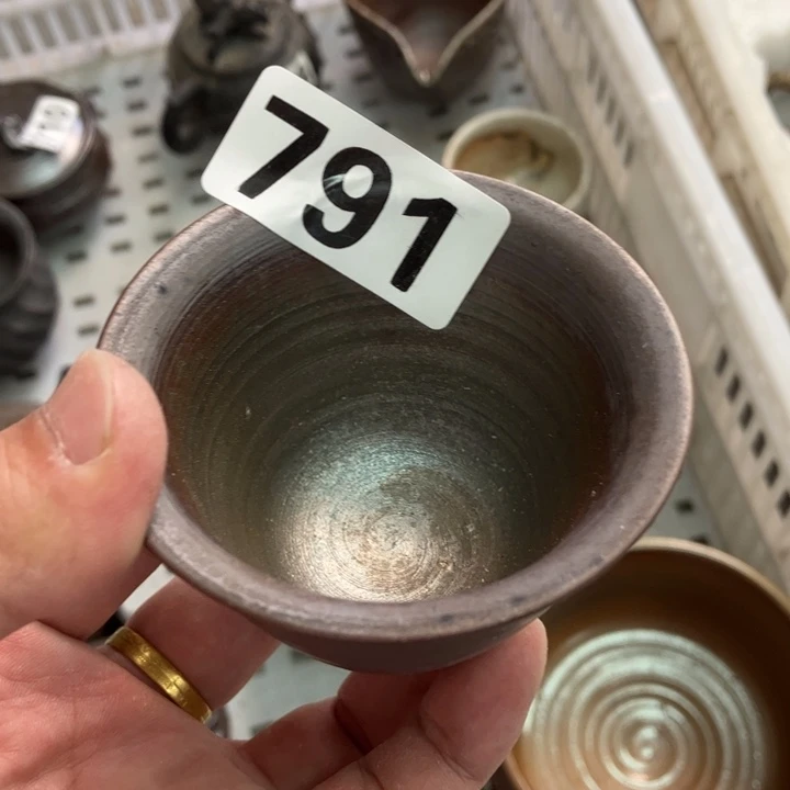 柴烧杯子与宝瓶大放漏