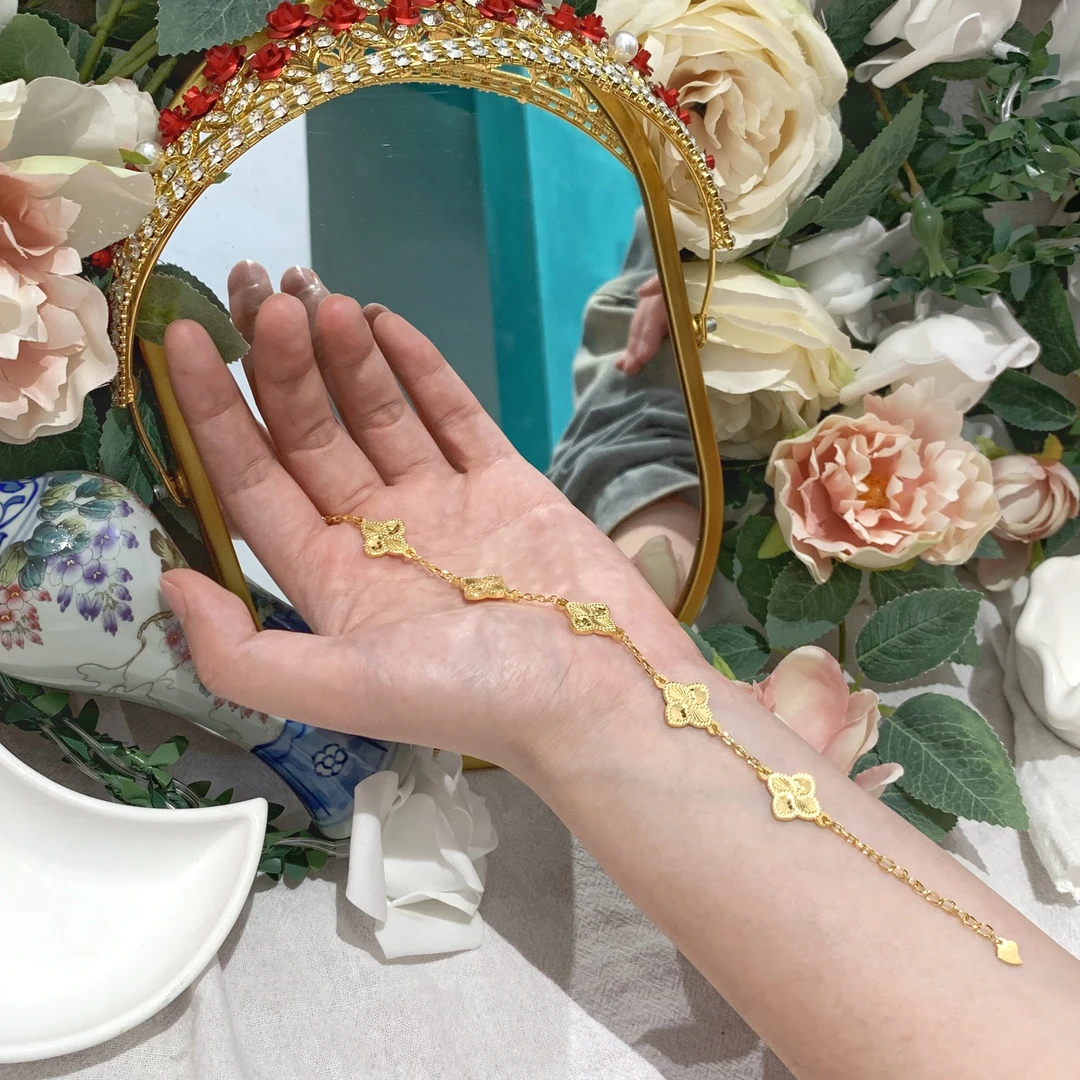 张万两珠宝 足银手链 足银满天星手链轻奢气质时尚百搭潮流