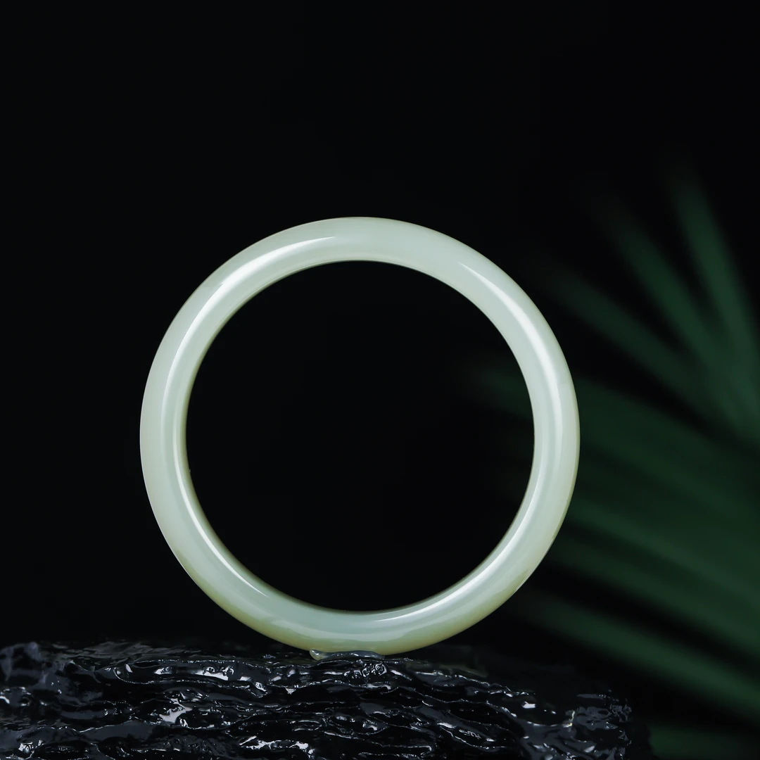 9-10mm条宽新疆料且末蓝手镯HNZ14211