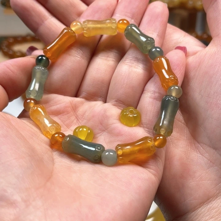未镶嵌蛇纹石玉手链酒****急