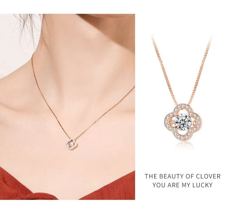 合金项链 链子【姑姐严选】2025新款轻奢爆闪锆石吊坠高级感锁骨链