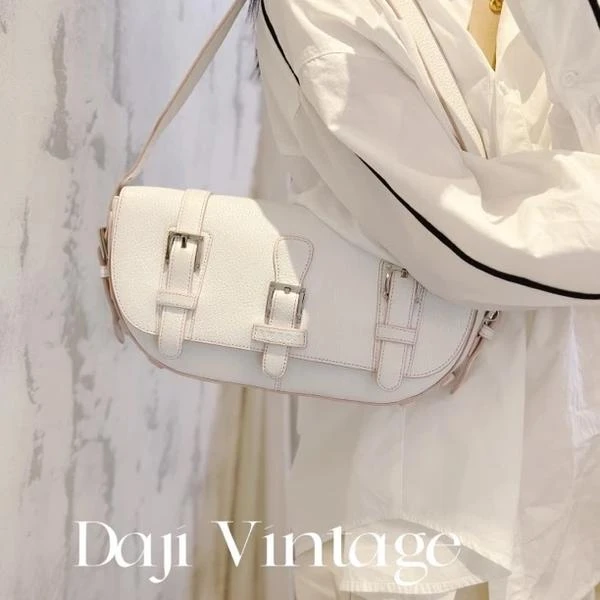 99新 LOEWE/罗意威 大吉中古sz/Loewe罗意威白粉飞碟包