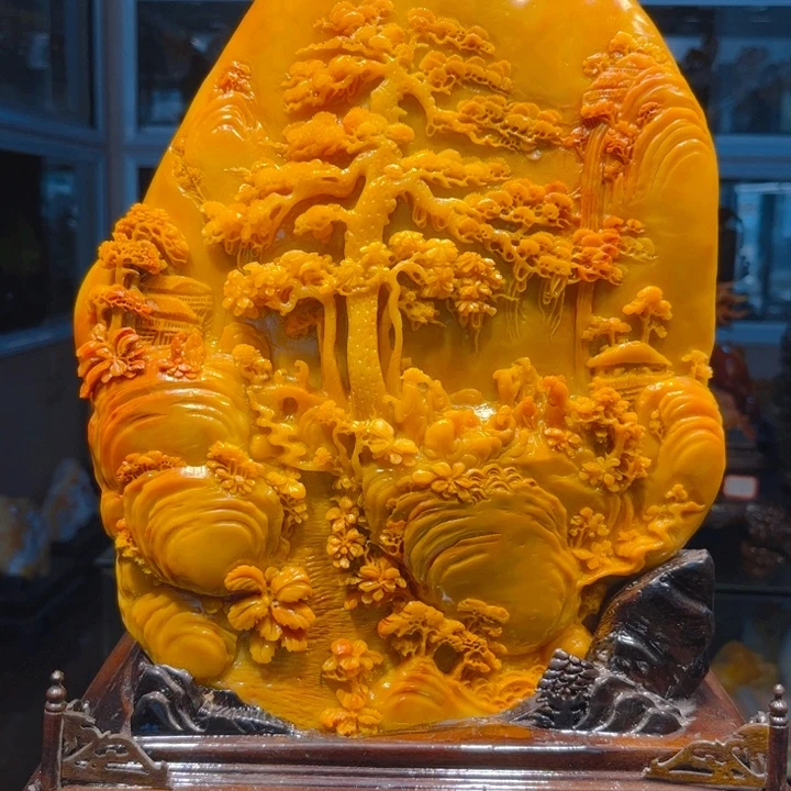 用***4寿山石寿山石雕刻艺术品