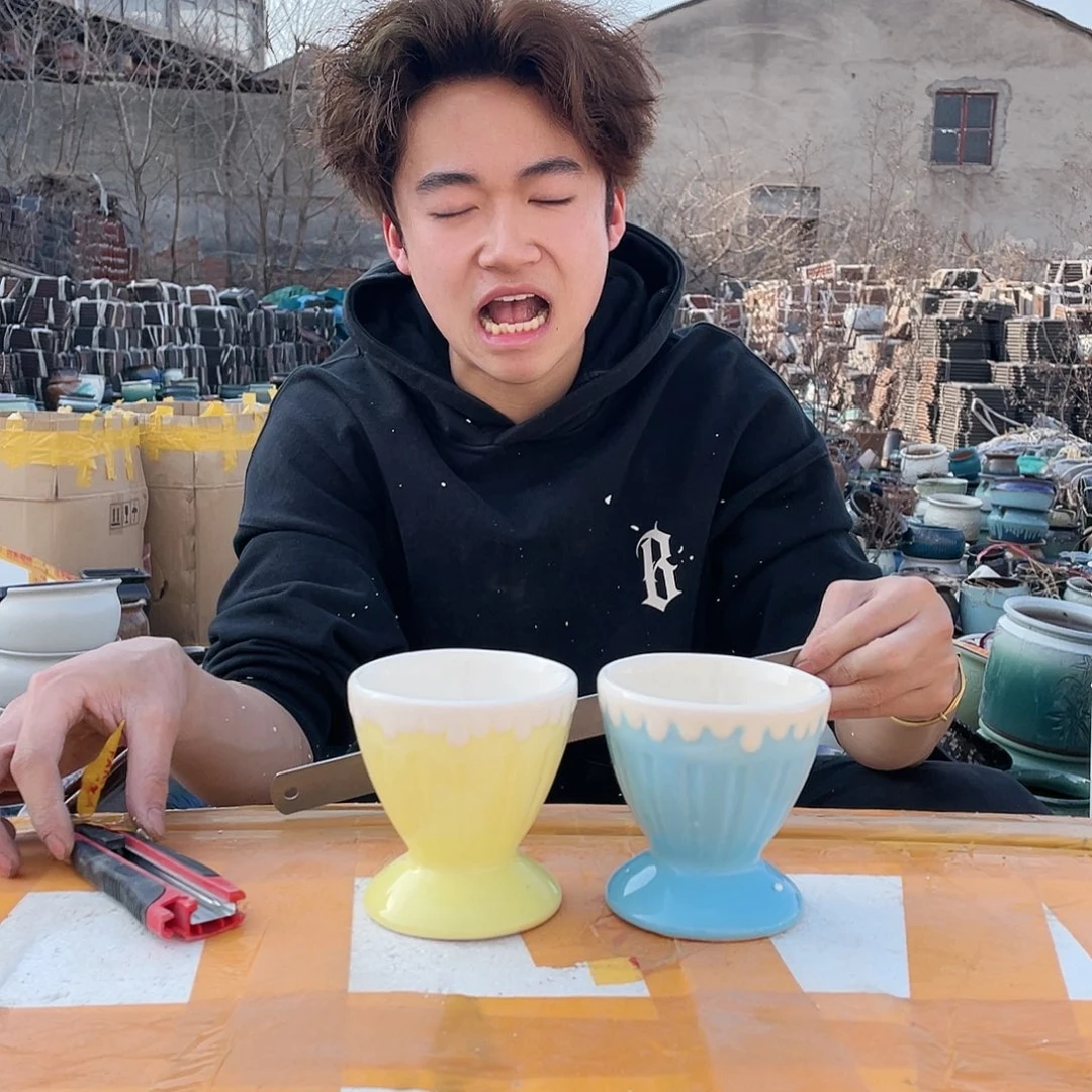 红陶宜兴紫砂花盆