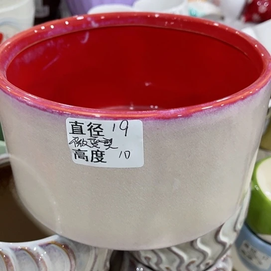 多肉绿植陶瓷花盆9.9包邮，有孔