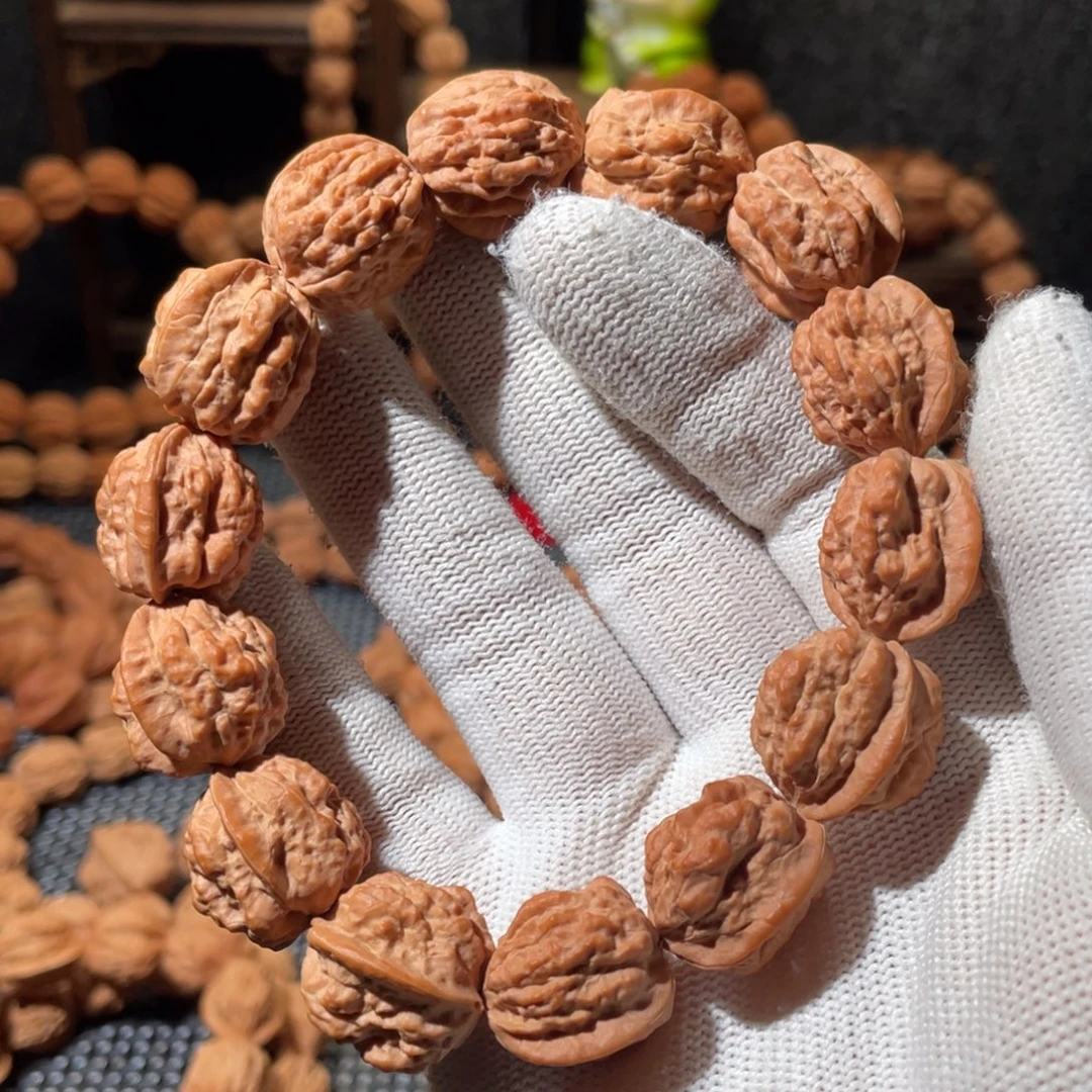 文玩核桃手串嵩山蛤蟆头原皮疙瘩纹