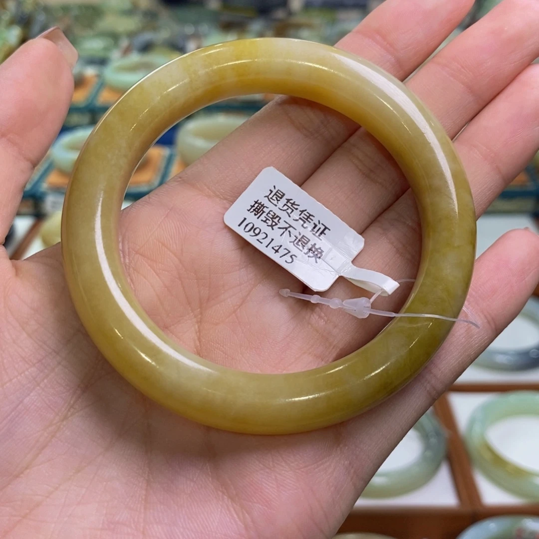 未镶嵌手镯和田玉且末意境糖55/56