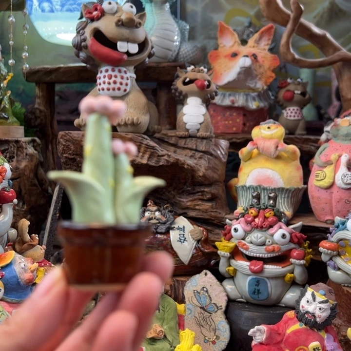 初***；摆件陶小镇青花每日有新品