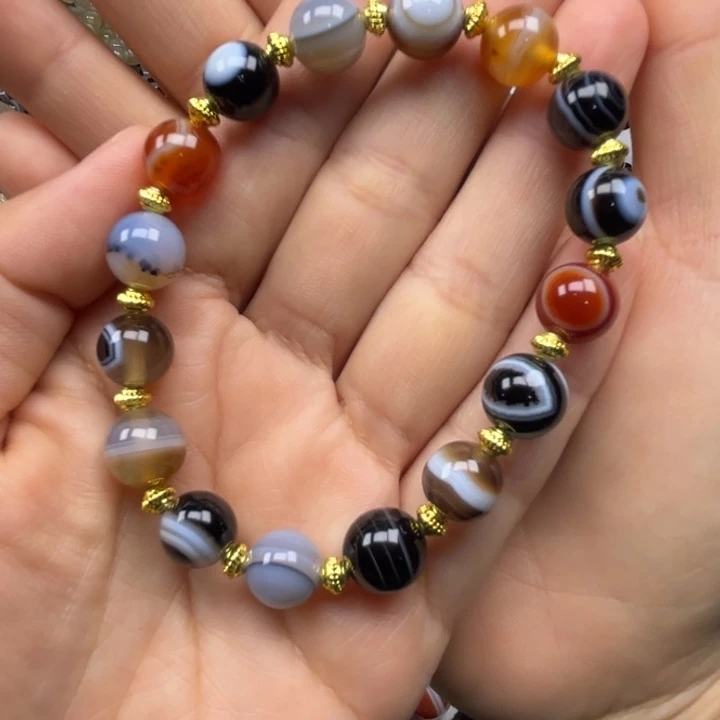 玛瑙/玉髓未镶嵌手链