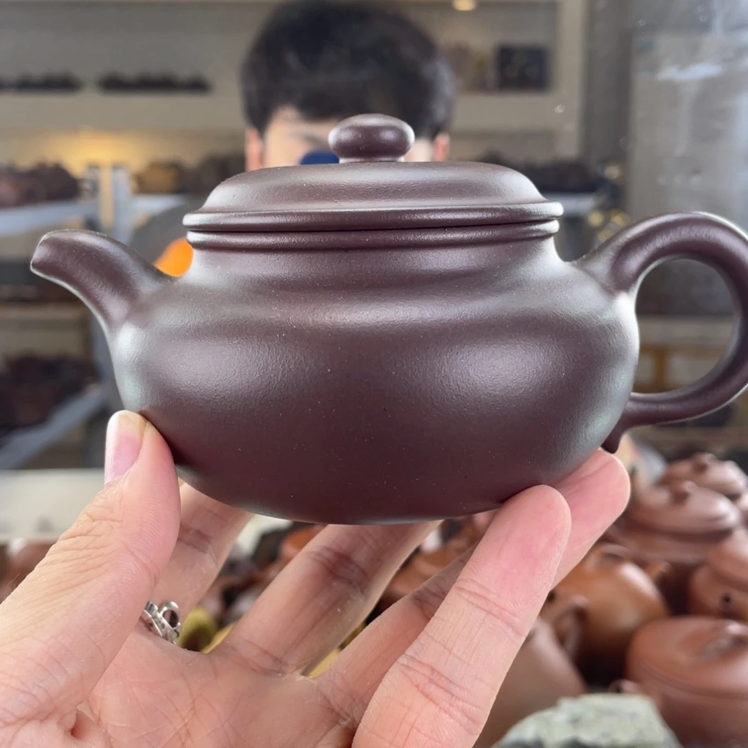 茶壶紫砂260cc老紫泥茶壶
