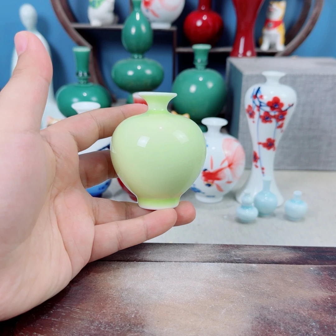 陶瓷手工小花器摆件