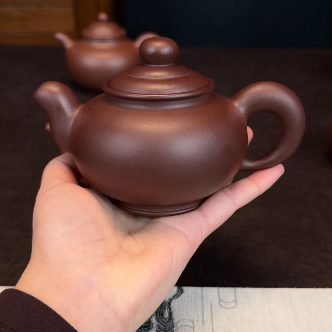 搞***叔茶壶紫砂海韵老紫泥