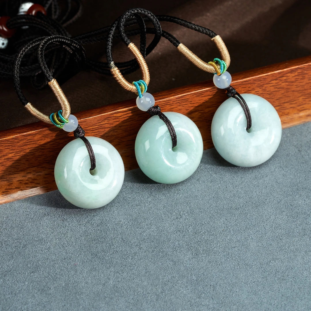 刘思懿新品尝鲜天然翡翠平安扣吊坠@多样性发一件@50173H