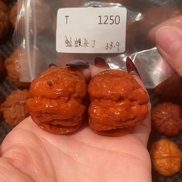 吊坠文玩核桃蛤蟆头38肚43