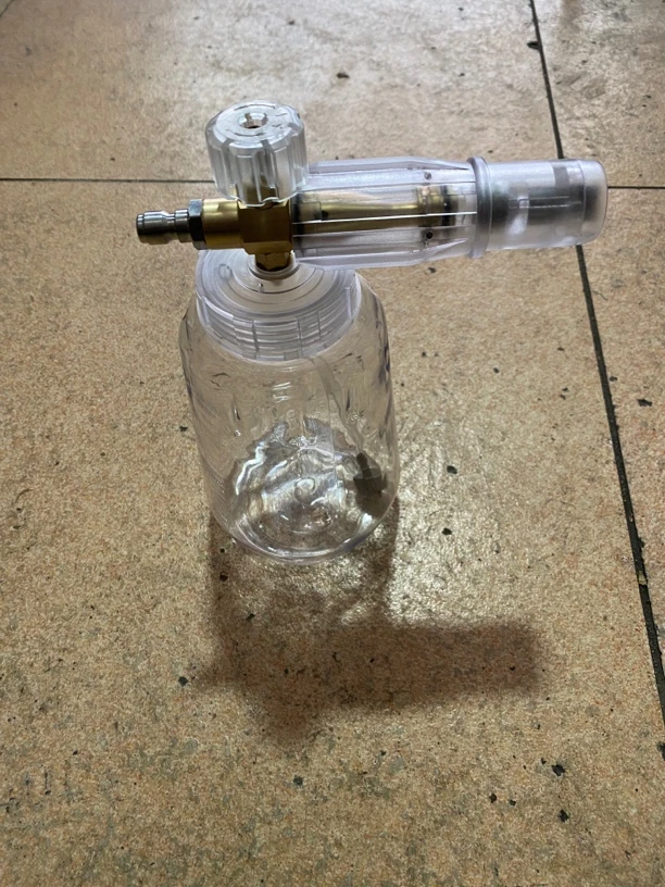 高压洗车机用1.4喷芯四分之一快接款泡沫壶不可用碱性洗车液