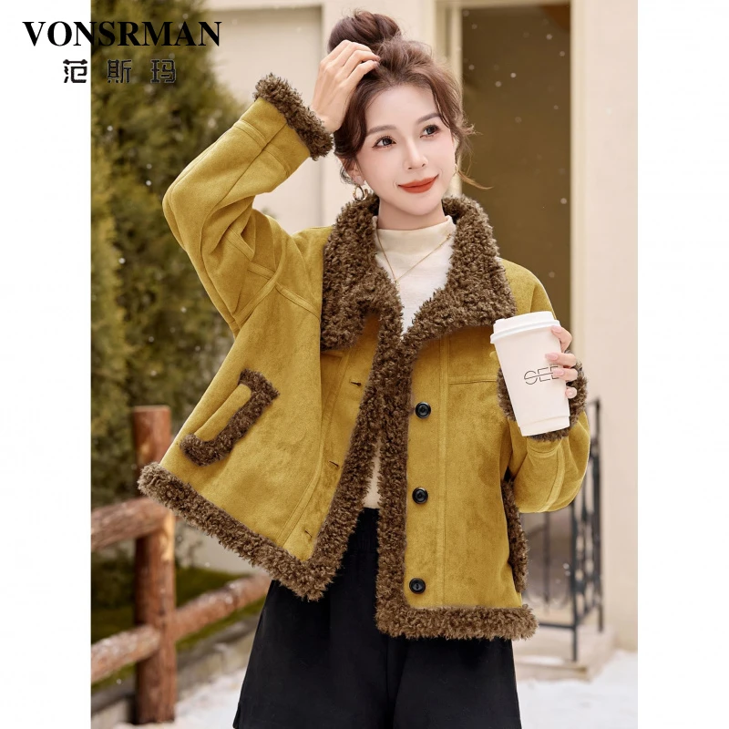 复古外套女短款加厚保暖立领服冬季上衣小个子休闲百搭韩版小香风