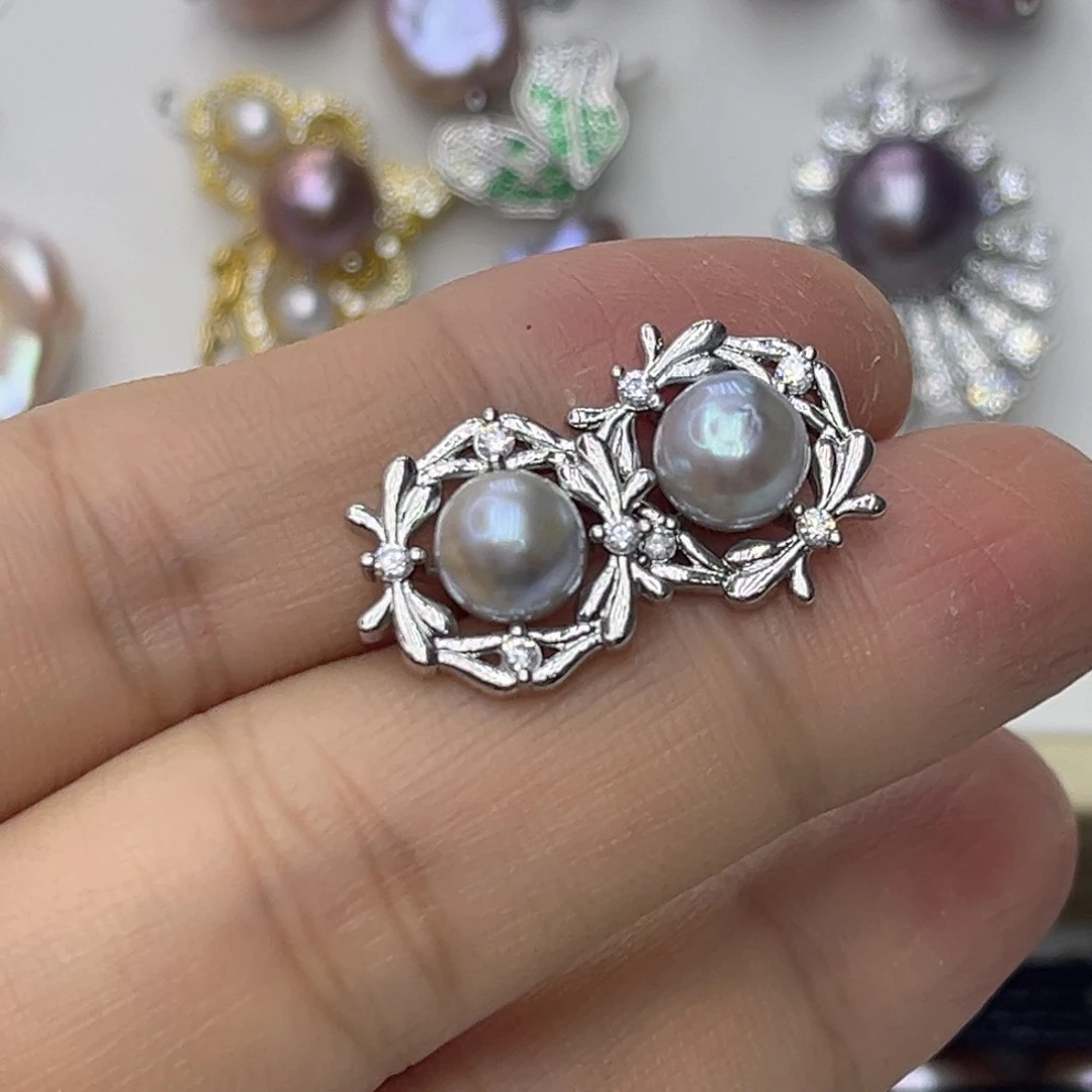 淡水珍珠耳饰未镶嵌?****?