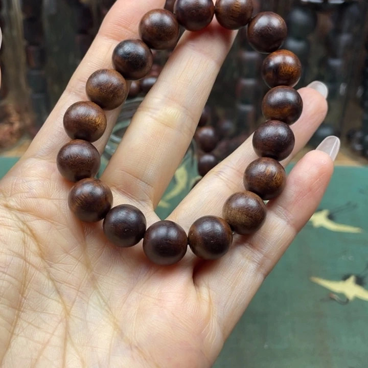 降真香手串/手链问*海南小叶蜡感1.2单圈