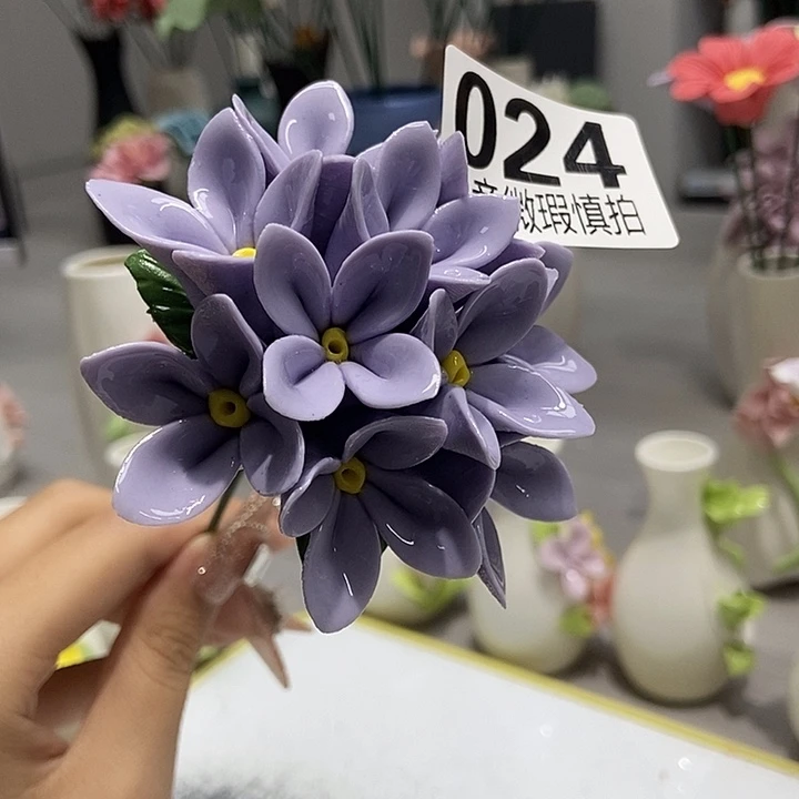 陶瓷纯手工捏花设计