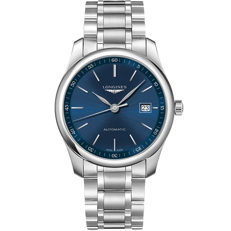 99新 Longines/浪琴 名匠793/全套/蓝盘条丁/表径40mm/男士腕表