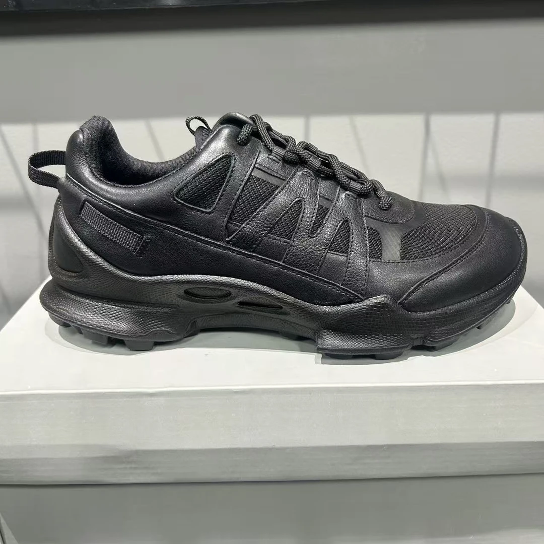 防滑厚款圆头注压鞋时尚休闲鞋户外透气健步鞋低帮