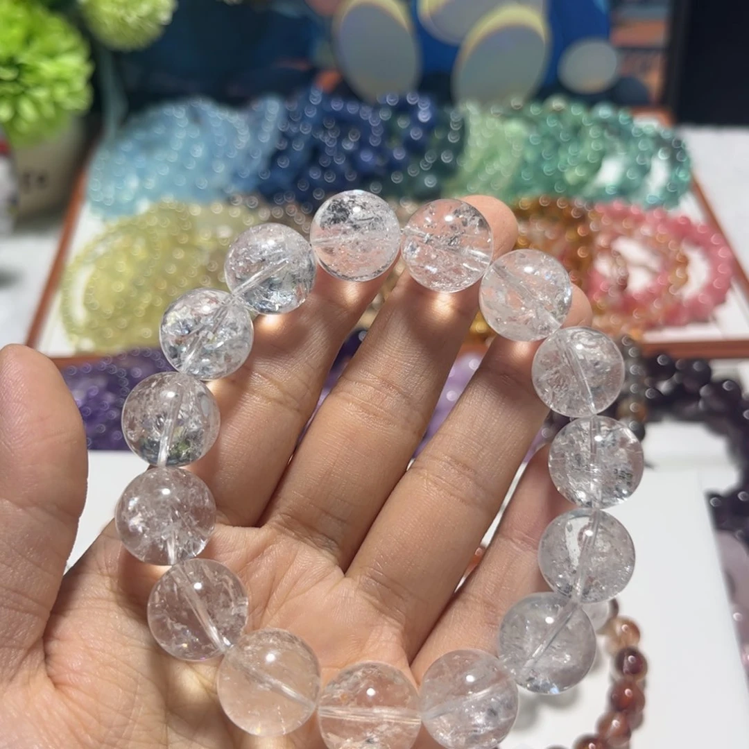 海蓝宝石手链未镶嵌星**?14mm 白阿塞 拍十单