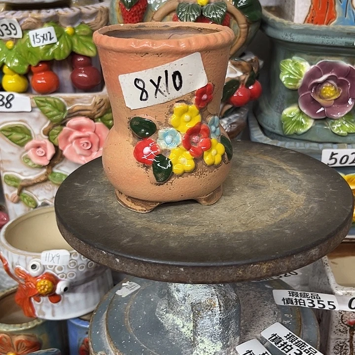 粗陶材质多肉花盆