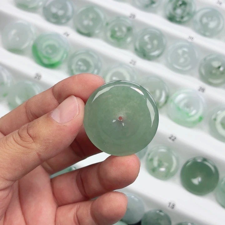 翡翠未镶嵌颈饰缅甸天然A货翡翠37.2-5.8